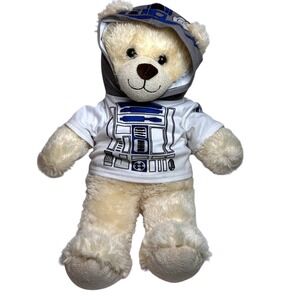 Build-A-Bear Workshop Star Wars R2-D2 Teddy Bear Cream Plush with Droid Outfit
